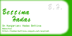 bettina hadas business card
